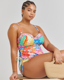Figleaves Frida Underwired  Bandeau Tankini Top