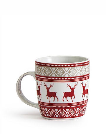 Waterside Nordic Reindeer Set of 4 Mugs