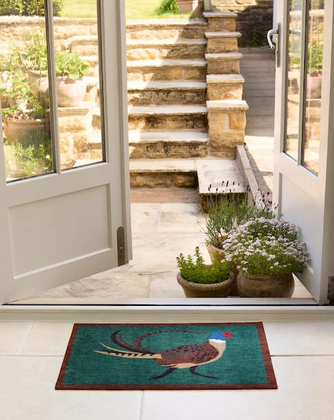 My Mat Nylon Indoor Pattern Pheasant Doormat
