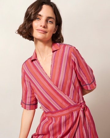 White Stuff Felicity Linen Blend Dress