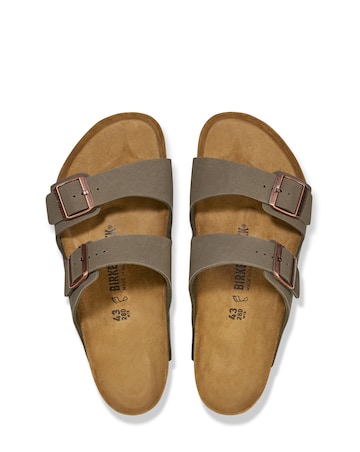 Birkenstock Classic Birkibuc Arizona Sandals - Stone
