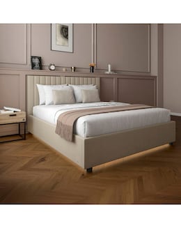 XR Living Maisie Fabric LED Ottoman Bed