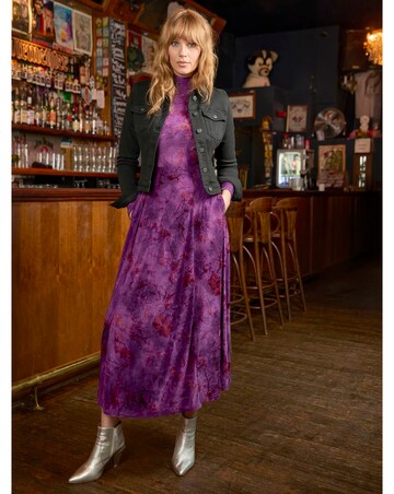 Joe Browns Truly Remarkable Flocked Jersey Maxi Dress