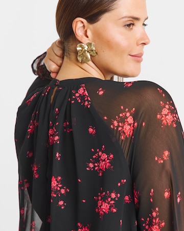 Simply Be Mixed Print Skater Dress