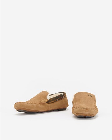 Barbour Monty Moccasin Slipper - Camel