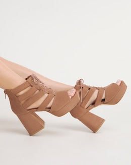 Ava Strappy Shoe Boot - Extra Wide Fit (EEE)