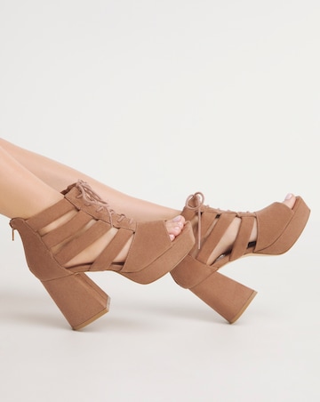 Ava Strappy Shoe Boot - Extra Wide Fit (EEE)