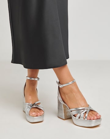 Patsy Feature Heel Sandals Wide E Fit