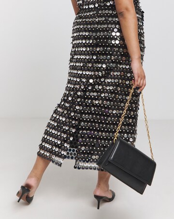 Joanna Hope Sequin Column Skirt