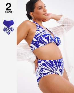 Value 2 Pack High Waist Bikini Bottoms