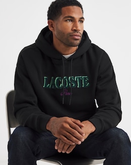 Lacoste Logo Hoodie - Black