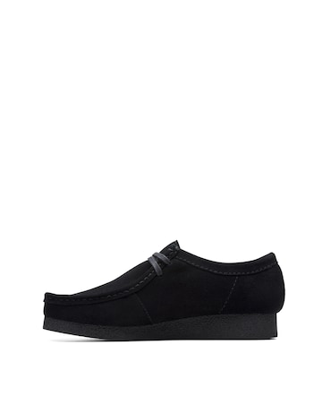 Clarks Wallabee EVO Shoe - Black Suede