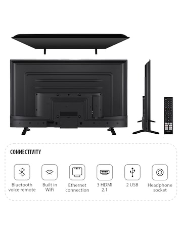 Toshiba 50UV2F53DBU 50in Smart TV 4K UHD HDR LCD Freely TV with Amazon Alexa