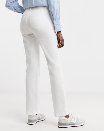 Magisculpt White Straight Leg Jeans