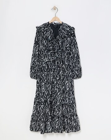 Lovedrobe Animal Ruffle Midi Dress