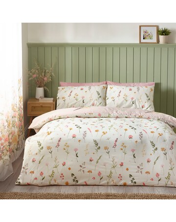 Catherine Lansfield Countryside Floral Duvet Cover Set