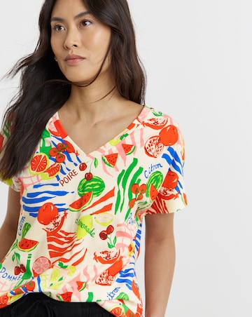 The V Neck Cotton T-Shirt