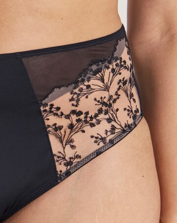 Pretty Secrets Penelope High Leg Knickers Black