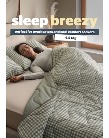 Silentnight Summer Breeze Seersucker Coverless 4.5 Tog Duvet and Pillowcase Set