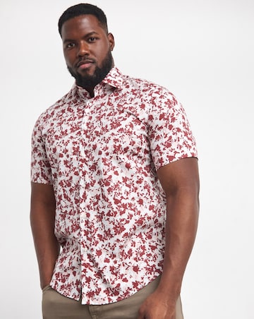 BOSS Floral Printed Short Sleeve Shirt