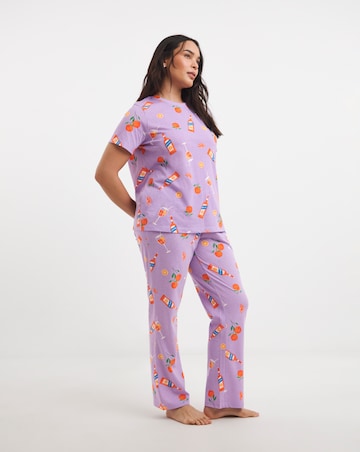 Simply Be Value Pyjama Set Spritz Print