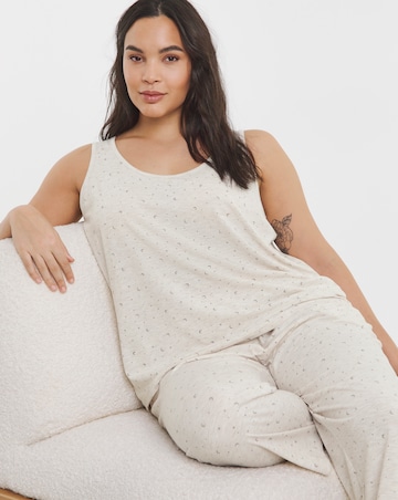 Pretty Lounge Moon & Star Print Culotte Set