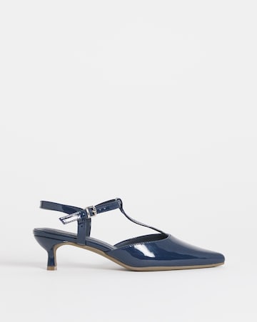 Fuji T Bar Pointed Toe Heeled Shoe - Extra Wide Fit (EEE)