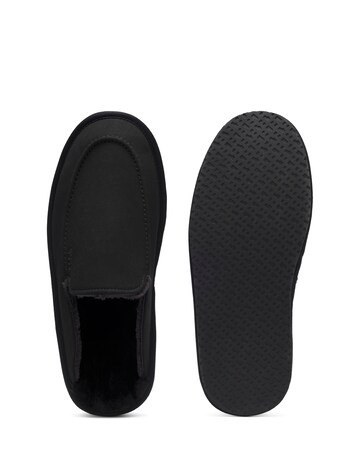 BOSS Lined Muled Slipper - Black