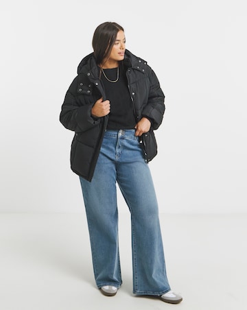Black Padded Short Coat