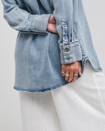 Light Blue Lightweight Oversized Shirt