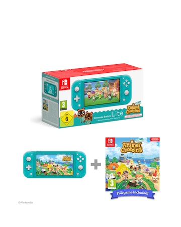 Nintendo Switch Lite Turquiose + Animal Crossing Horizons