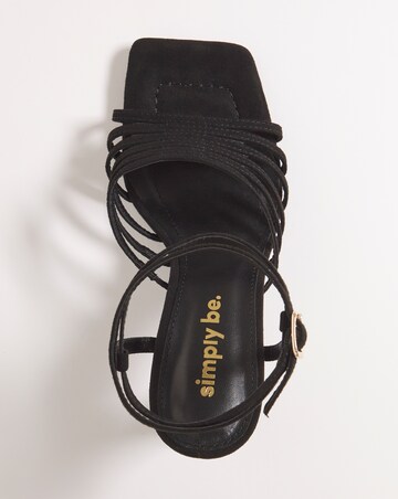 Malinda Ankle Strap Caged Heeled Sandals - Extra Wide Fit (EEE)