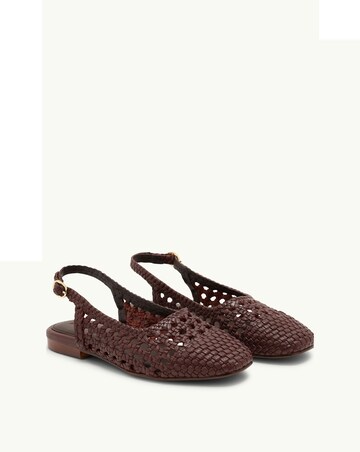 Nobodys Child Red Leather Weave Slingbacks - Standard Fit (D)