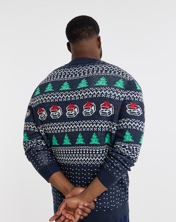 Jack & Jones Christmas Andrew Knit Crew Neck Jumper