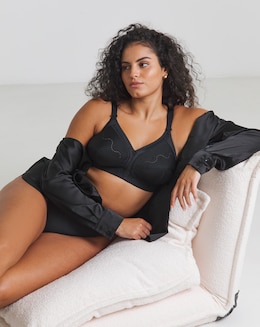 Triumph Doreen Cotton Full Cup Non Wired Bra Black