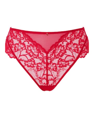 Ann Summers Sexy Lace Planet High Waist Brazilian Red