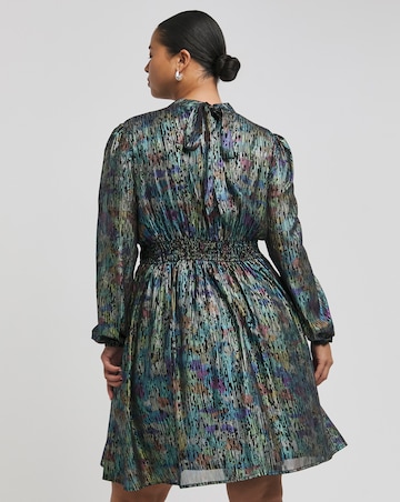 Lovedrobe Black Metallic Mini Dress