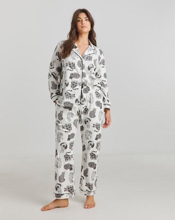 Pretty Secrets Button Through Cotton Pyjama Set