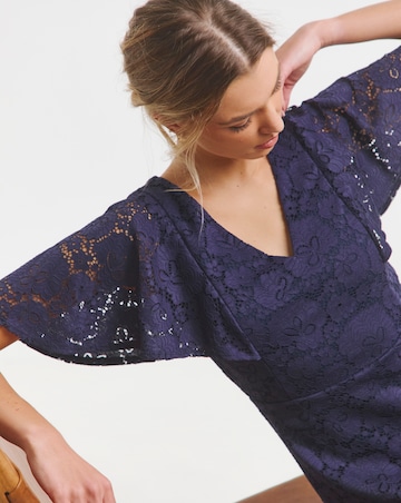 Joanna Hope Lace Midi Dress