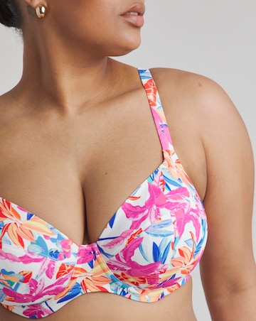 Elomi Savaneta Plunge Wired Bikini Top White