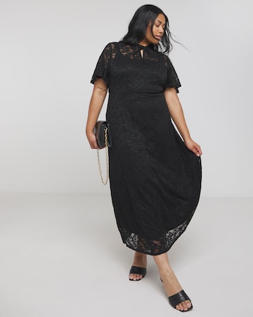 Joanna Hope Lace Midi Dress