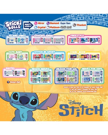 Sticki Rolls Disney Stitch Pendant Pack