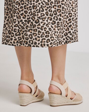 Appleton Wedged Closed Toe Espadrilles - Wide Fit (E)