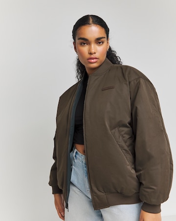 TALA Black Brown Reversible Bomber Jacket