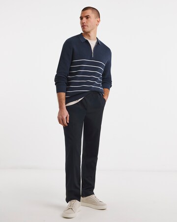 Stripe Slouch Knitted Polo