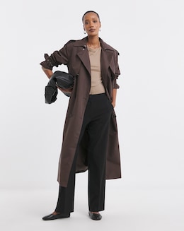 Tailored Straight Leg Trousers with stretch