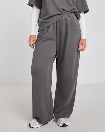 Simply Be Slate Grey Luxe Modal Scuba Joggers
