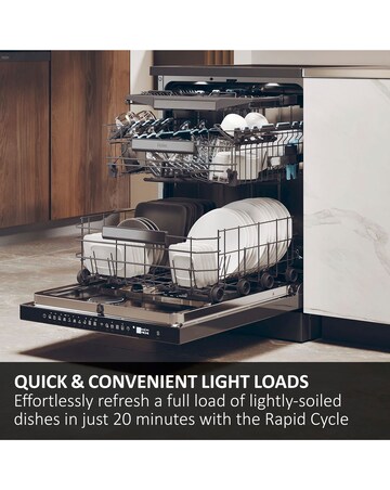 Haier I-Pro Shine 5 XF1C3TB1FW-80 11 Place, Slimeline Wifi Dishwasher - White