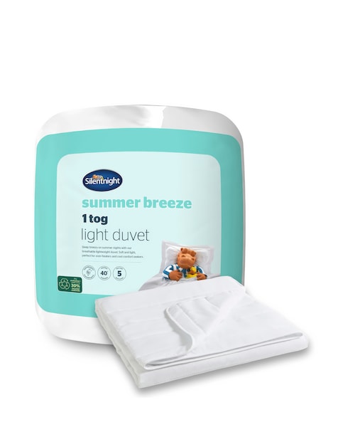 Silentnight Summer Breeze Light 1 Tog Duvet