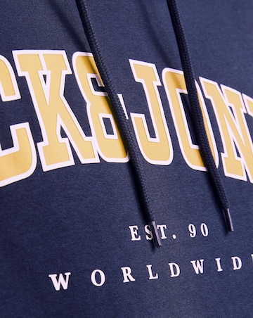 Jack & Jones Caleb Varsity Hoodie - Navy